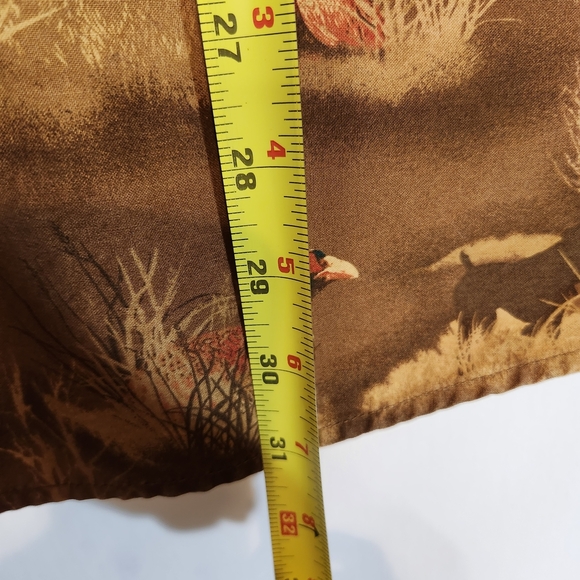 Cabela's Pheasant Print Brown Patterned Men's ButtonDown Long Sleeve Shacket 2XL - Picture 8 of 10